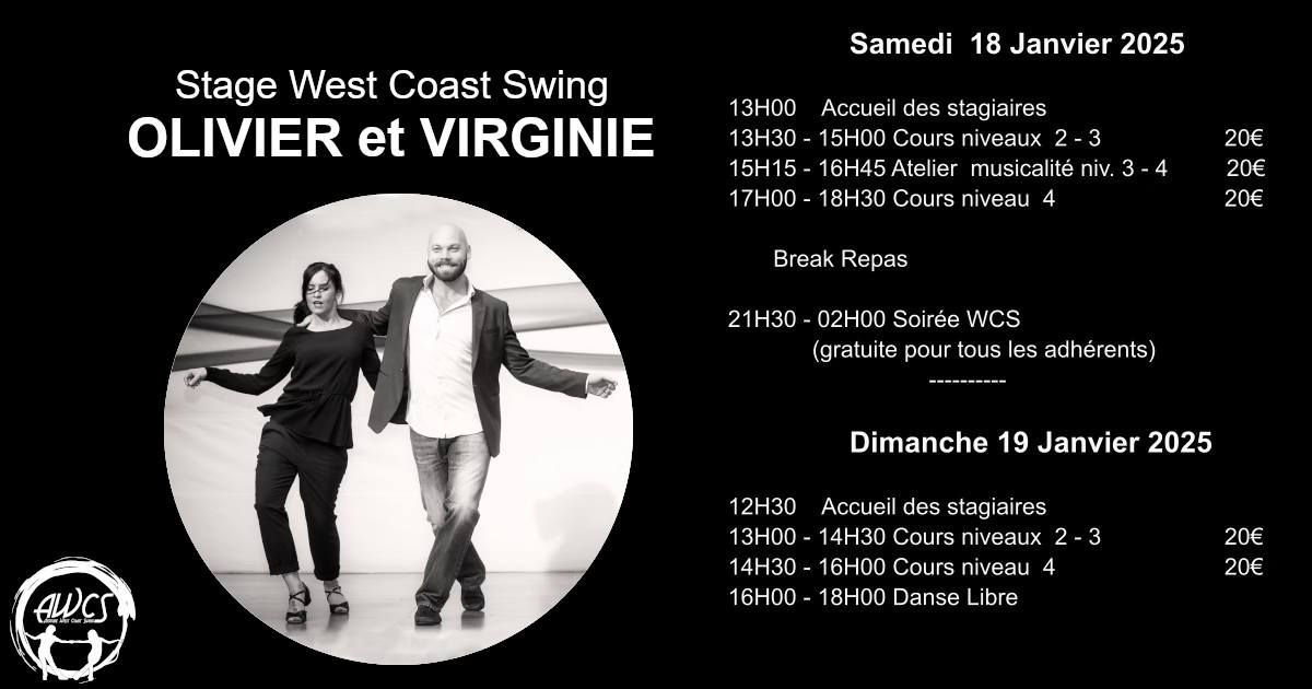 Stage AWCS Olivier et Virginie Massart - 18 & 19 janvier 2025