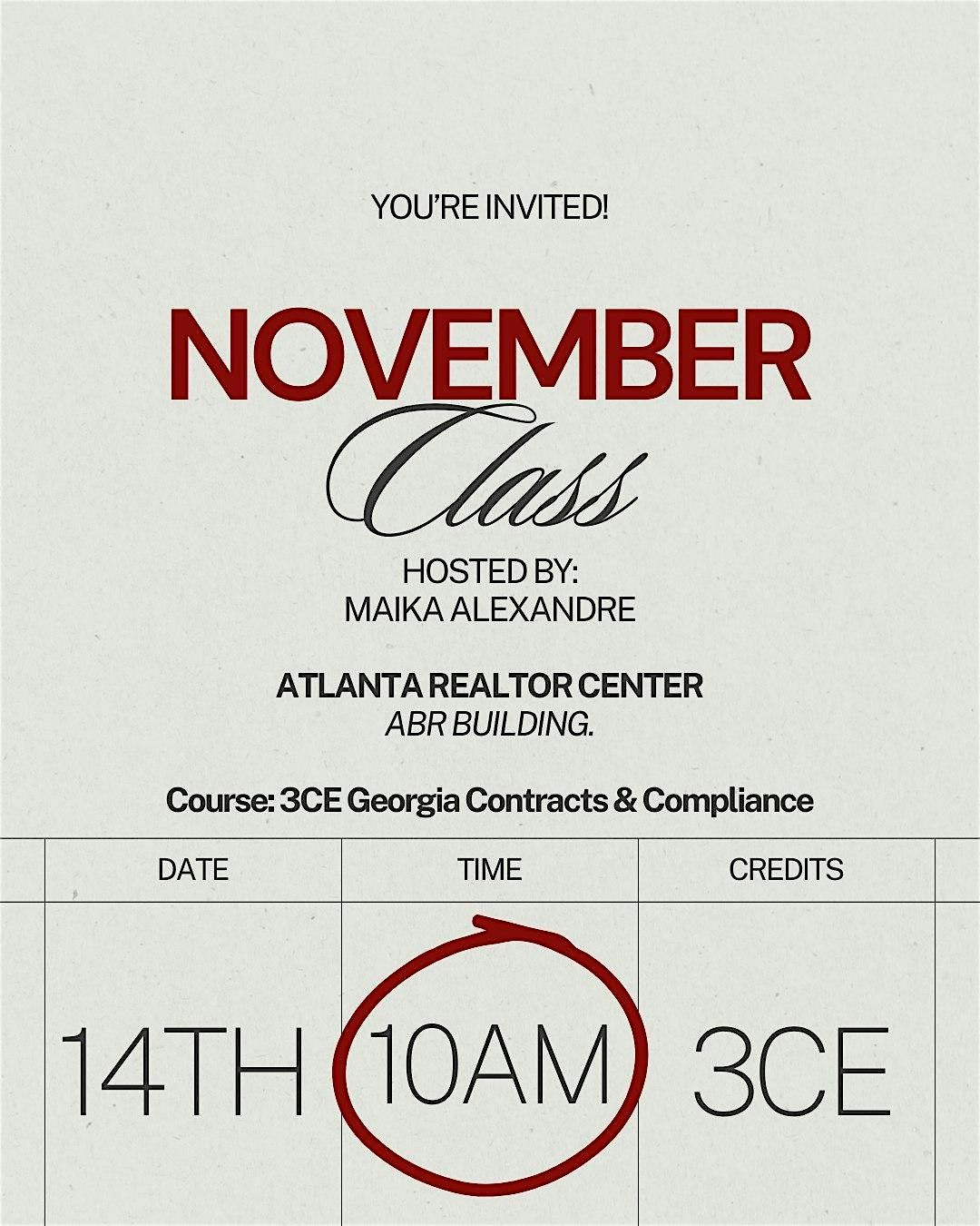 Georgia Contracts & Compliance - 3CE (Real Estate)