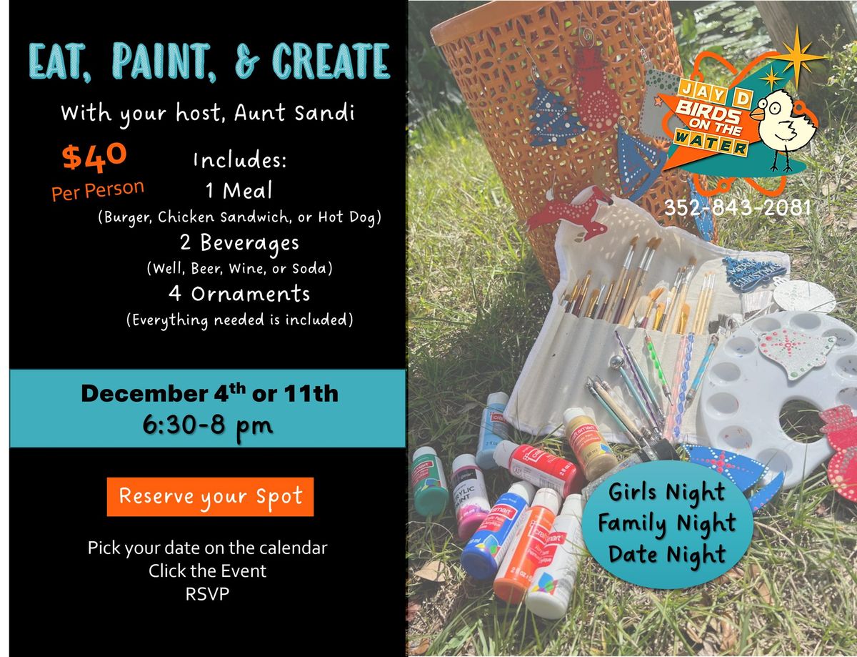 EAT, PAINT, & CREATE w\/ Aunt Sandi