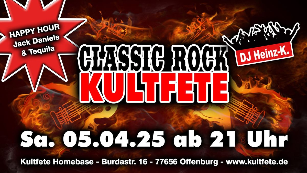 "CLASSIC ROCK KULTFETE" - Rockhits aus den 70\u00b4s & 80\u00b4s mit DJ Heinz-K. in Offenburg