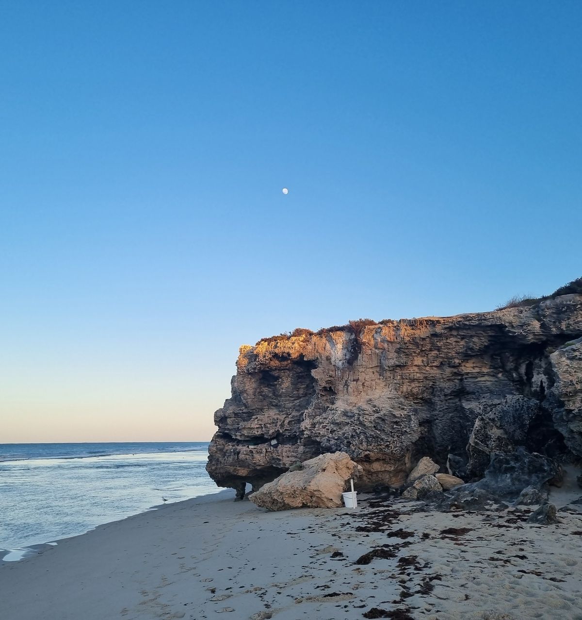 Heart breath on the beach 