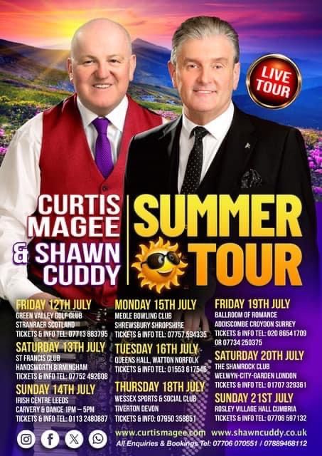 Curtis Magee & Shawn Cuddy Summer Tour (Country & Irish Music) @ Queens Hall Watton