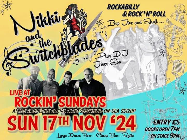 Nikki and the Switchblades & JIVER SOO rockin Sundays