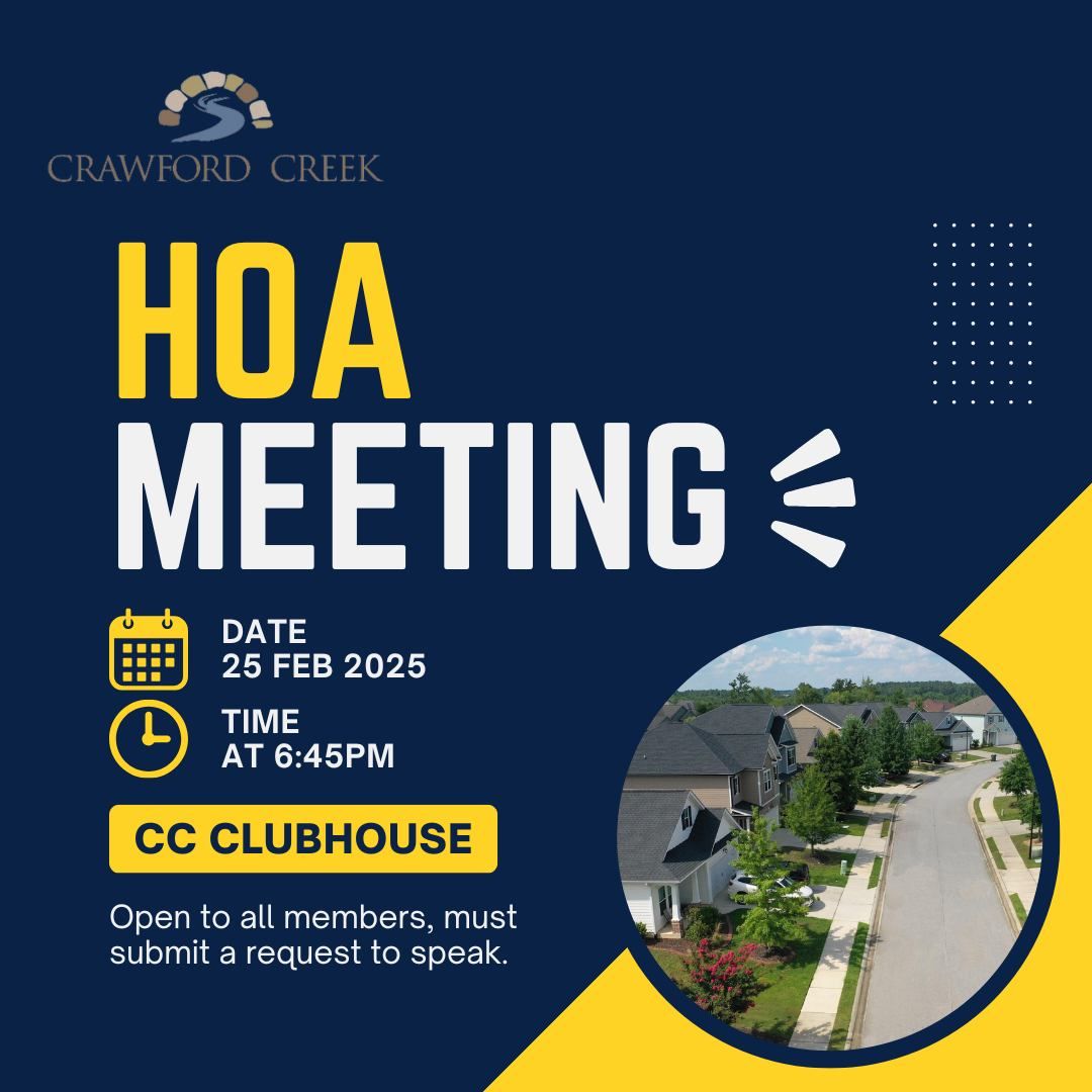 Monthly HOA Meeting