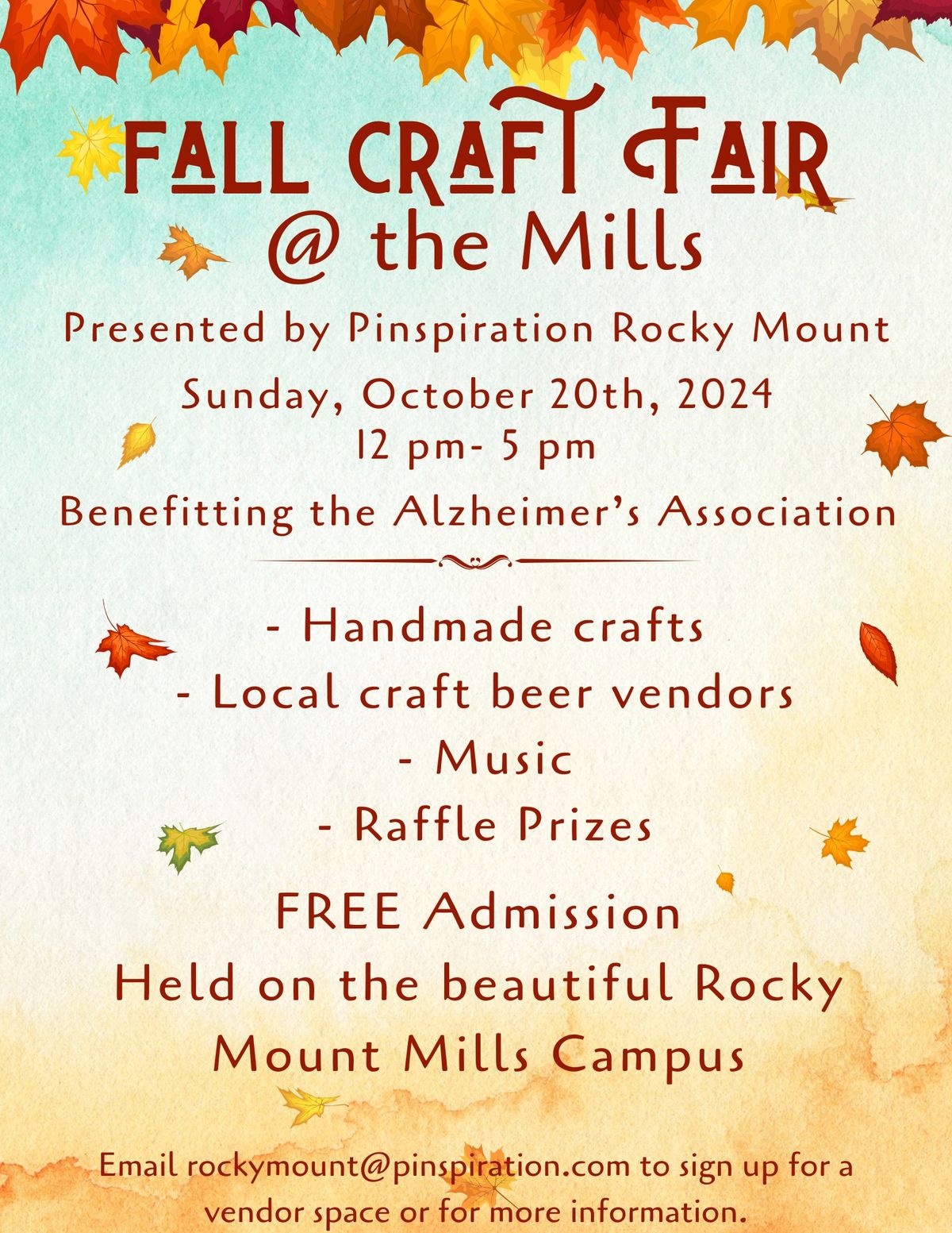 Fall Craft Fair at the Mills