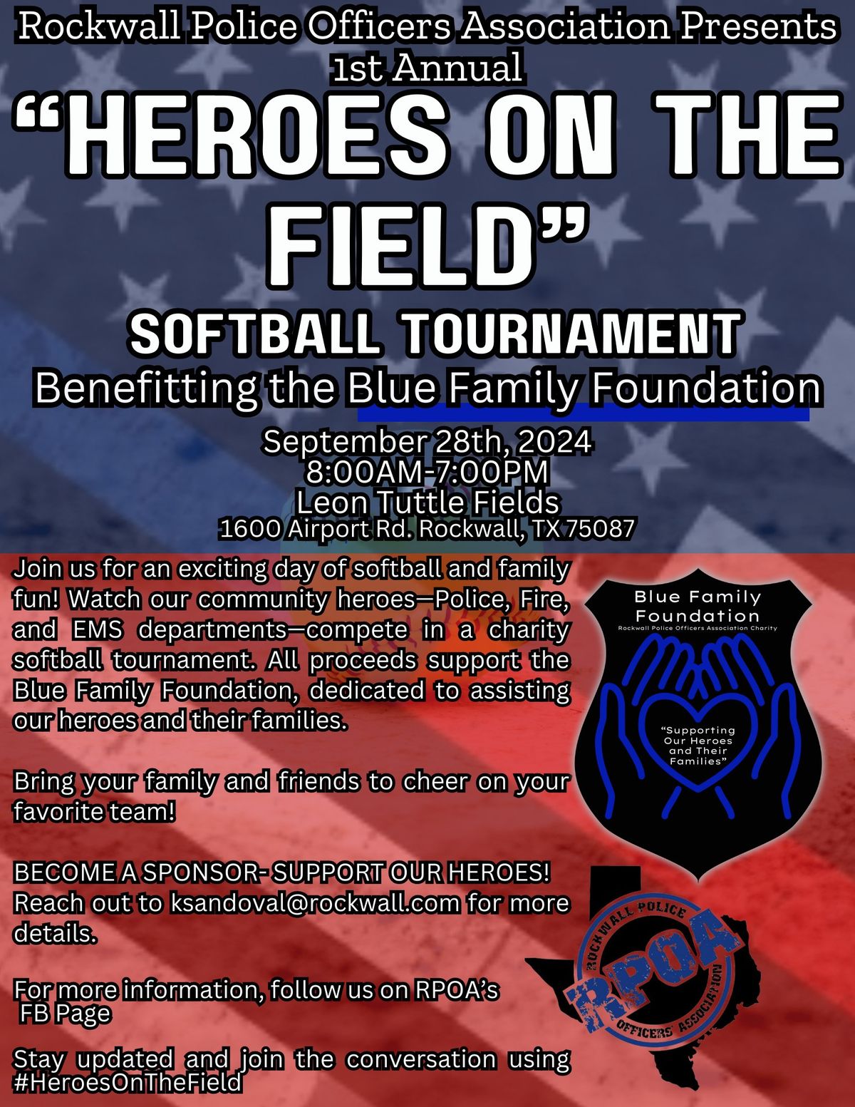 Heroes on the Field - A Charity Softball Tournament