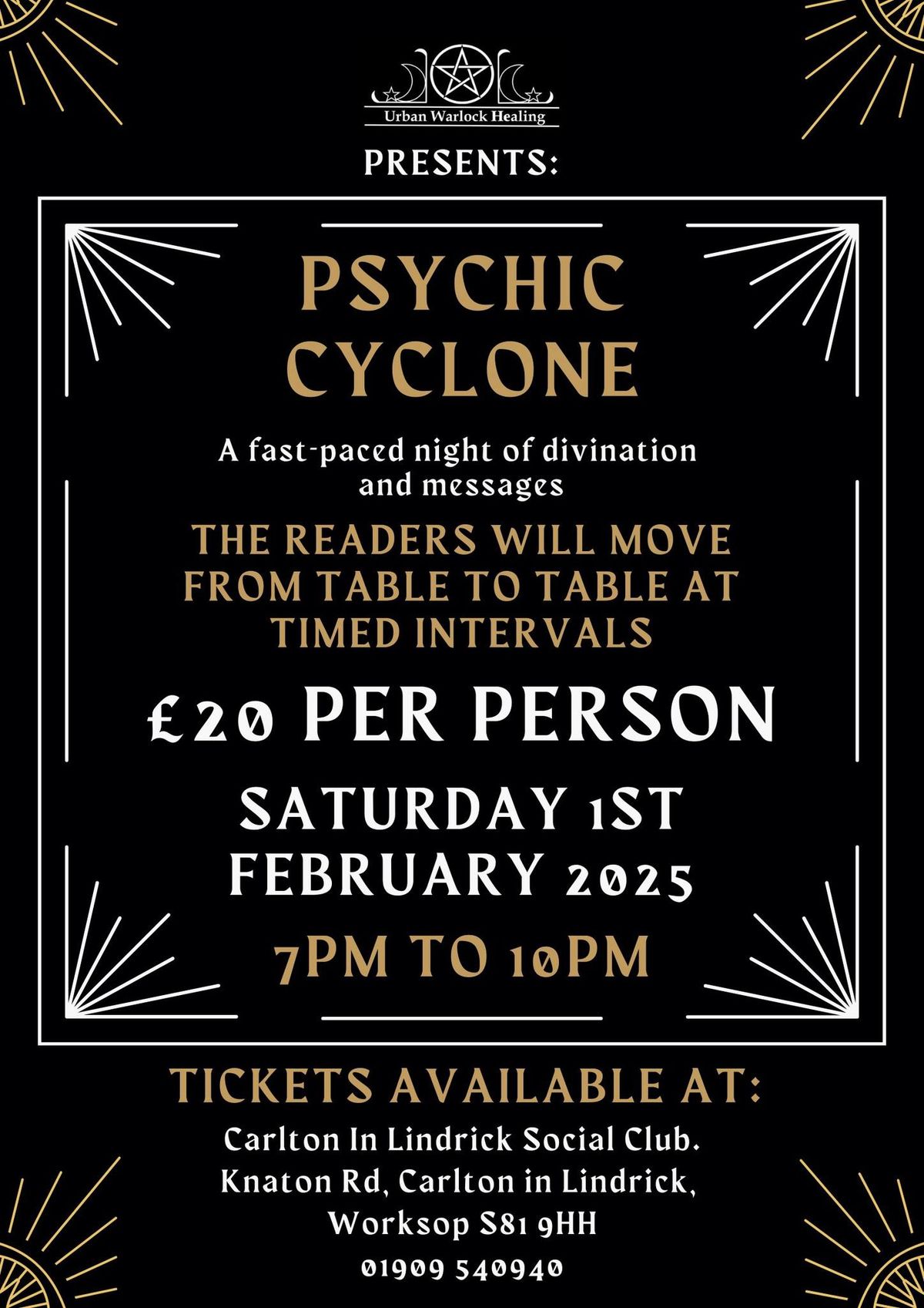 Psychic Cyclone @ The Carlton in Lindrick Social Club