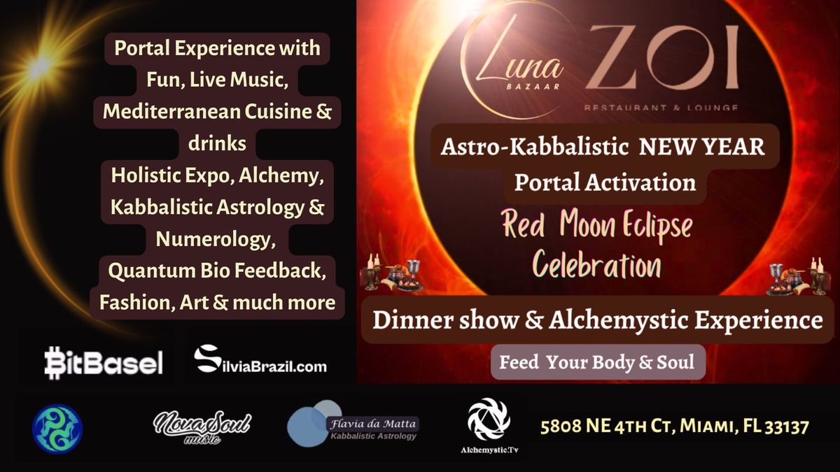 Luna Bazaar -Red  Moon Eclipse  & Astro-Kabbalistic NEW YEAR Celebration