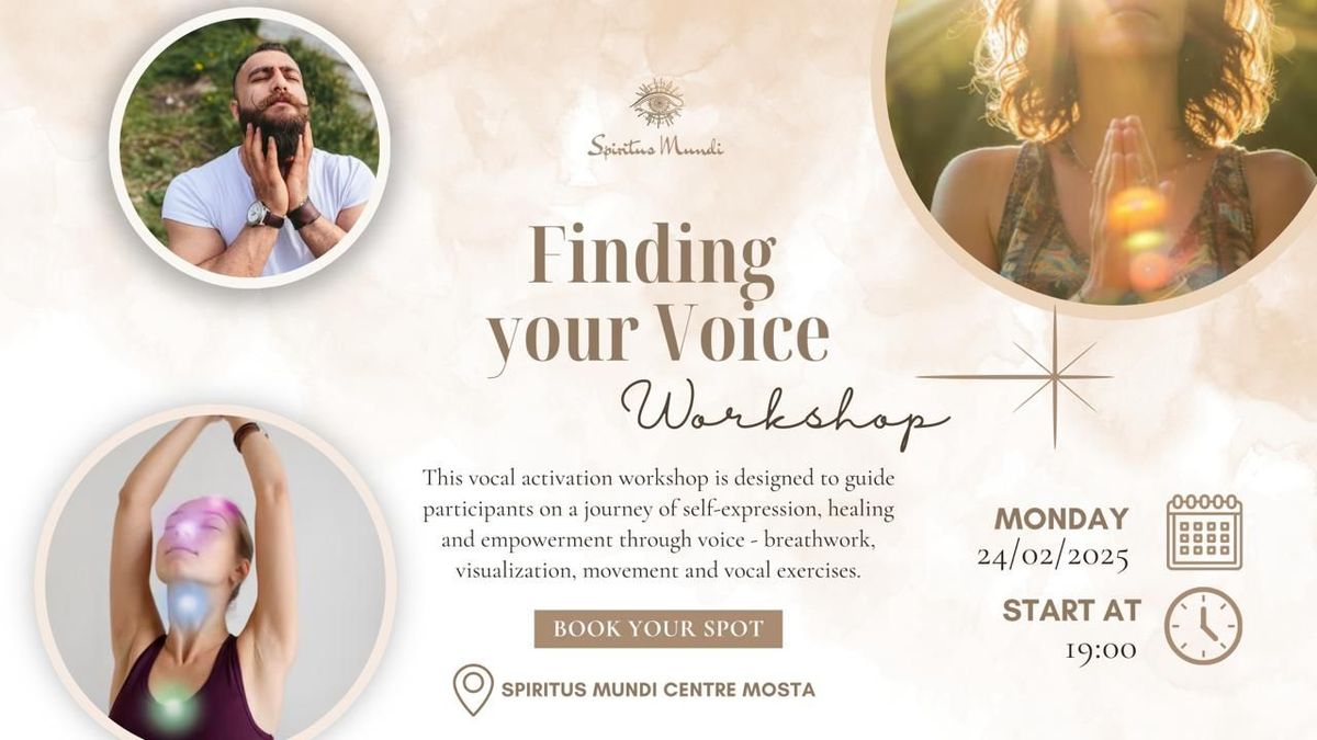 Finding your voice - Vocal activation workshop 