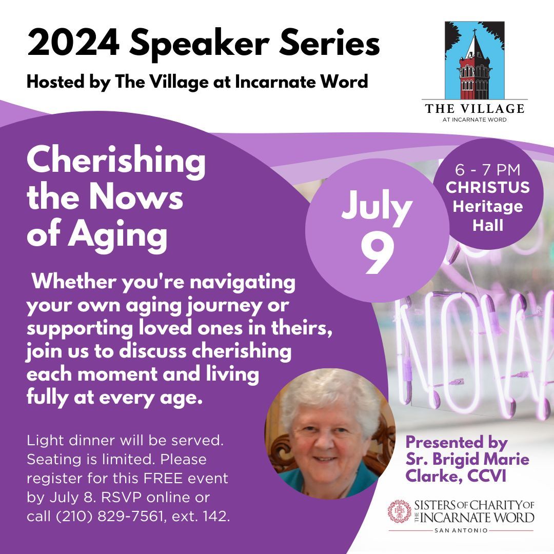 Cherishing the Nows of Aging: 2024 Speaker Series