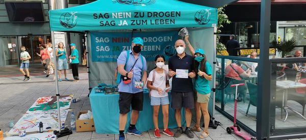 Info-Stand Sag Nein zu Drogen