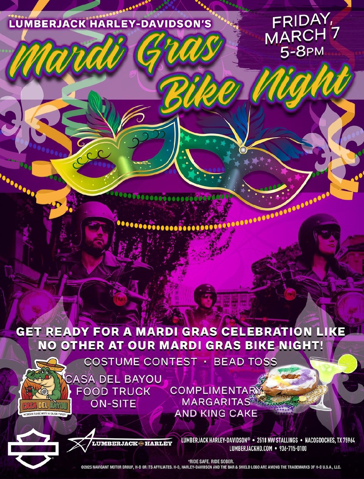 Mardi Gras Bike Night! 