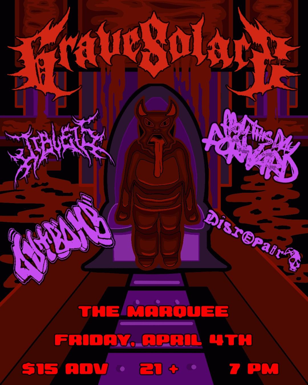 Grave Solace \/ From This Day Forward \/ Disrepair & More at The Marquee