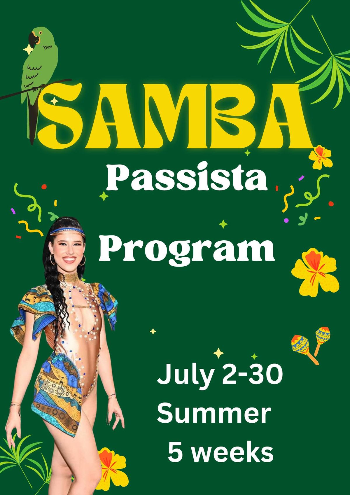 Samba No P\u00e9 Summer Passista Course 5 Weeks