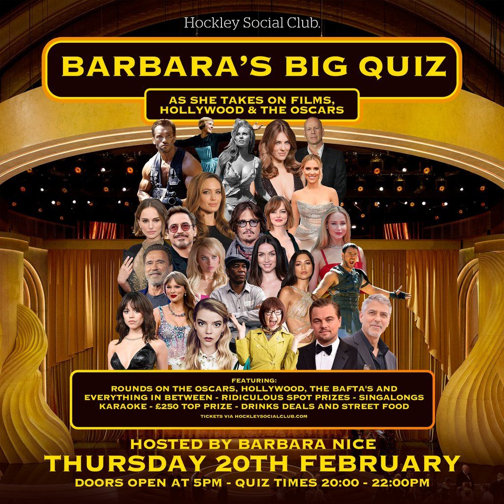 Barbara's Big Quiz: Hollywood, Films & The Oscars!