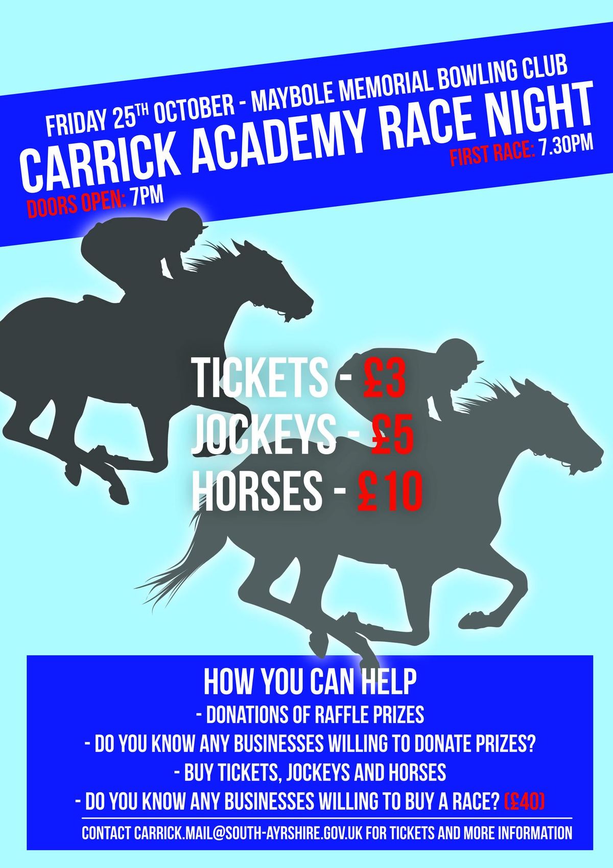 Carrick Academy Race Night