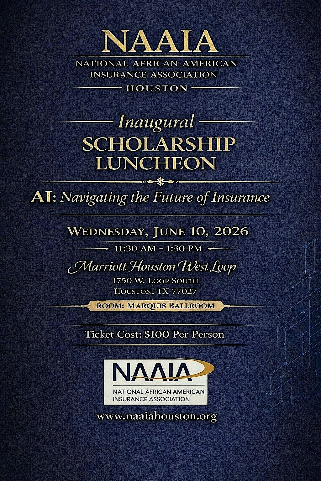 NAAIA Houston's Inaugural Scholarship Luncheon
