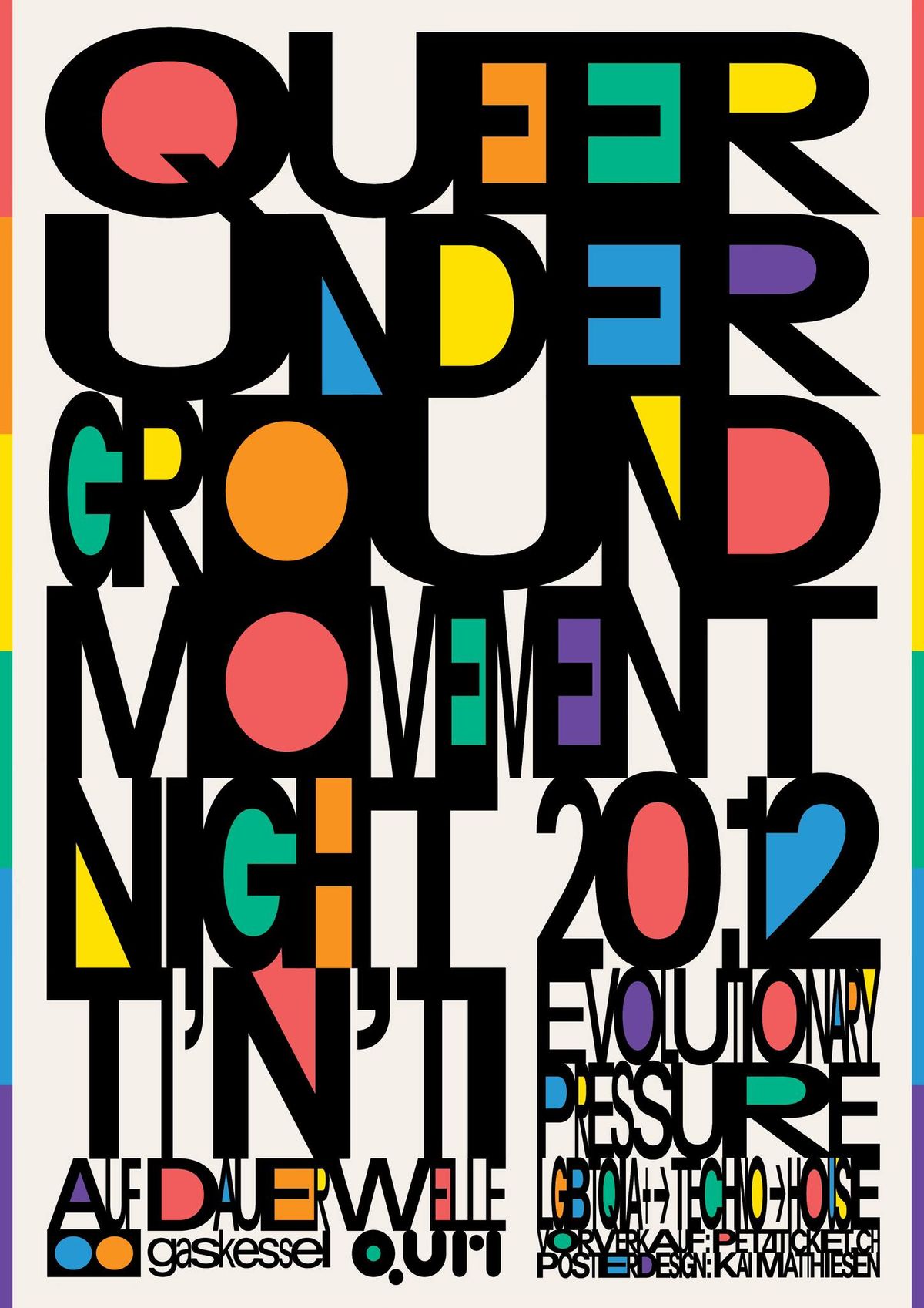 Queer Underground Movement Night w\/ Ti'n\u2019Ti, evolutionary pressure, auf Dauerwelle