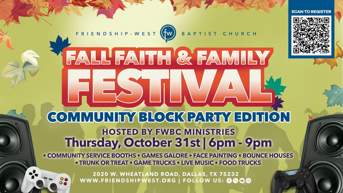 Fall Faith & Family Festival - Community Block Party