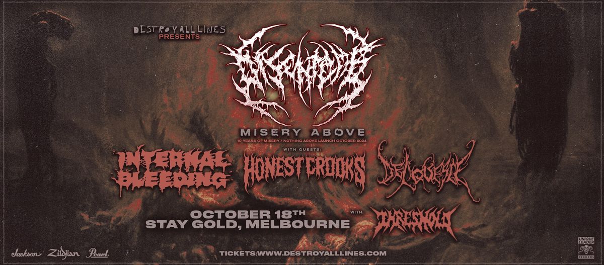 Disentomb  | Melbourne | Misery Above Tour October 2024 | with Internal Bleeding & more! 