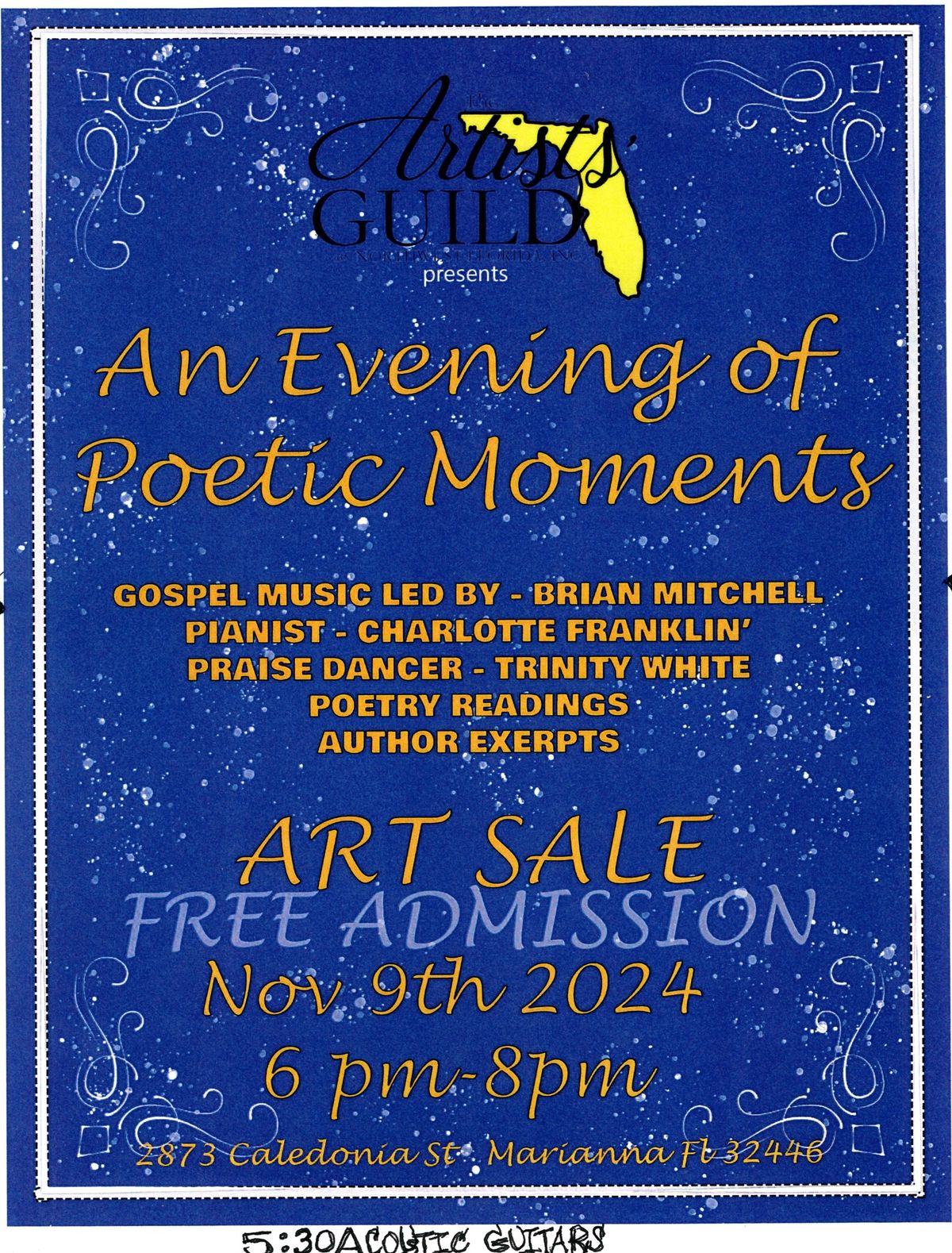 An Evening of Poetic Moments And Artists Guild Art Sale