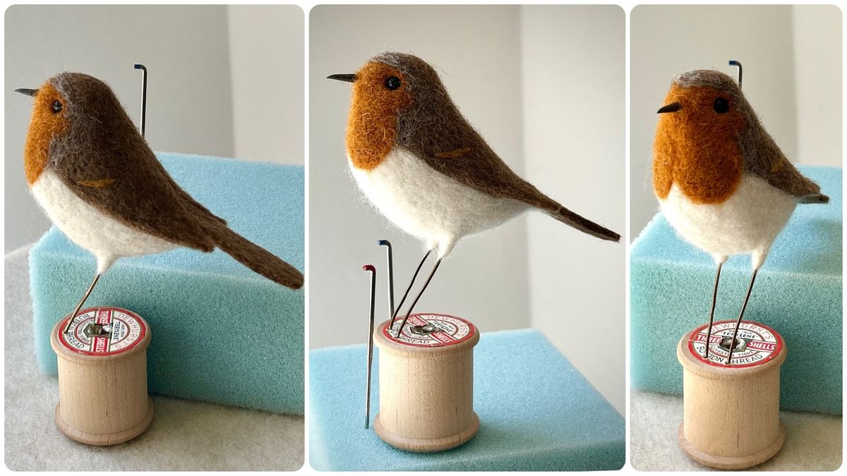 Needle Felted Robin workshop