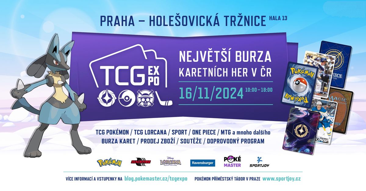 TCG EXPO - nejv\u011bt\u0161\u00ed burza karetn\u00edch her v \u010cR