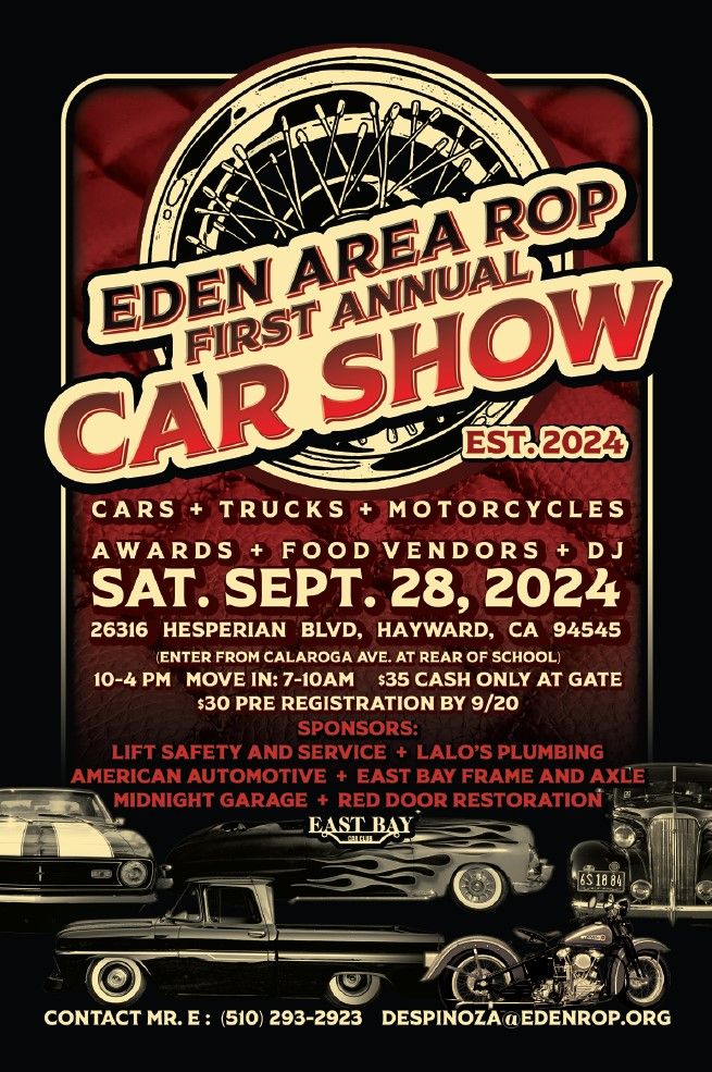 1st Annual Eden Area ROP Car Show