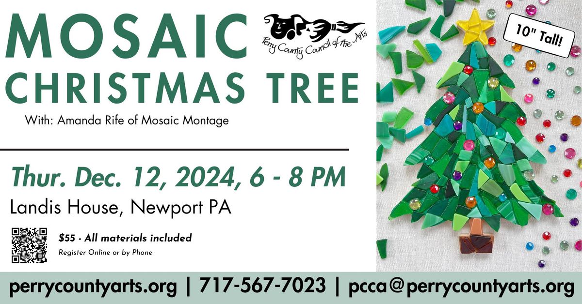 Mosaic Christmas Tree Class with Amanda Rife - Mosaic Montage 