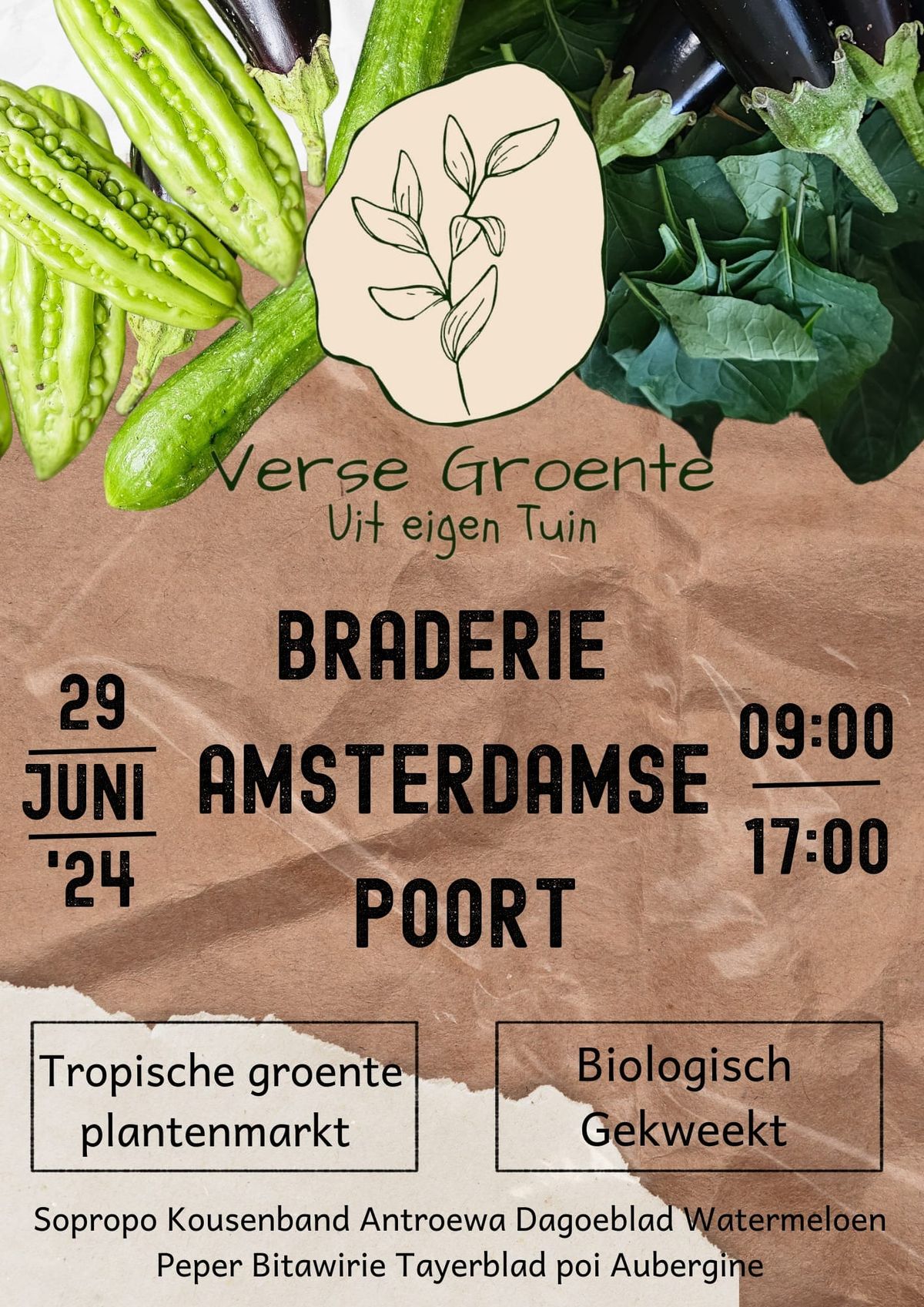 braderie amsterdamse poort tropische groenten planten 