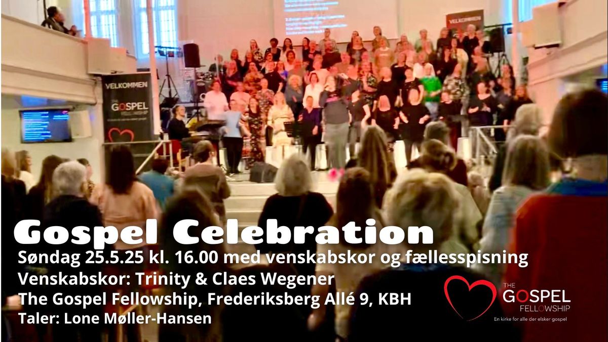 Gospel Celebration med venskabskor og f\u00e6llesspisning