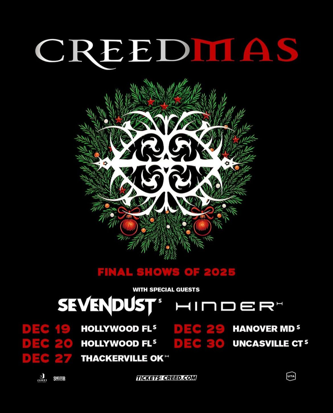 Creed - Creedmas at The Hall at Live Casino and Hotel - Hanover