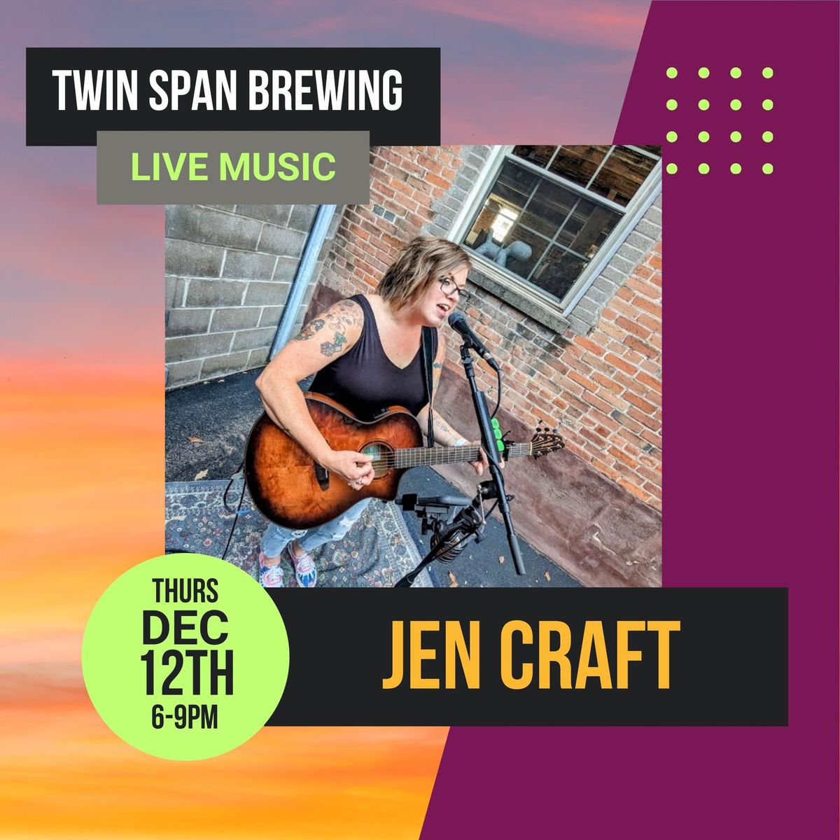 Live Music with \u201cJen Craft\u201d