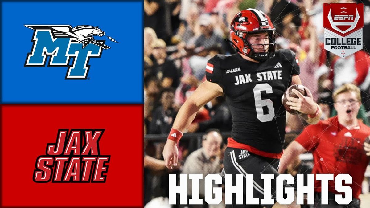 Middle Tennessee State Blue Raiders vs. Jacksonville State Gamecocks