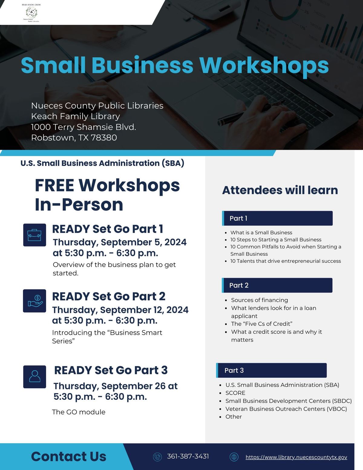 Small Business Workshops "Business Smart Series"