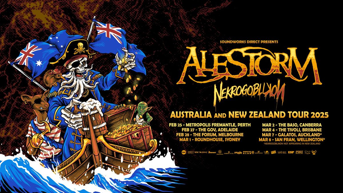 Alestorm + Nekrogoblikon - Melbourne - The Forum