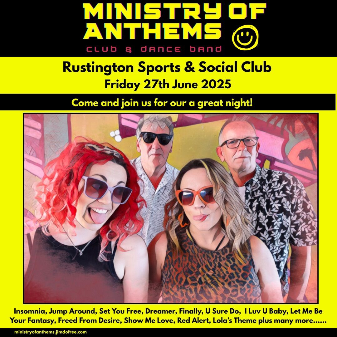 The Ministry of Anthems live at Rustington Sports and Social Club