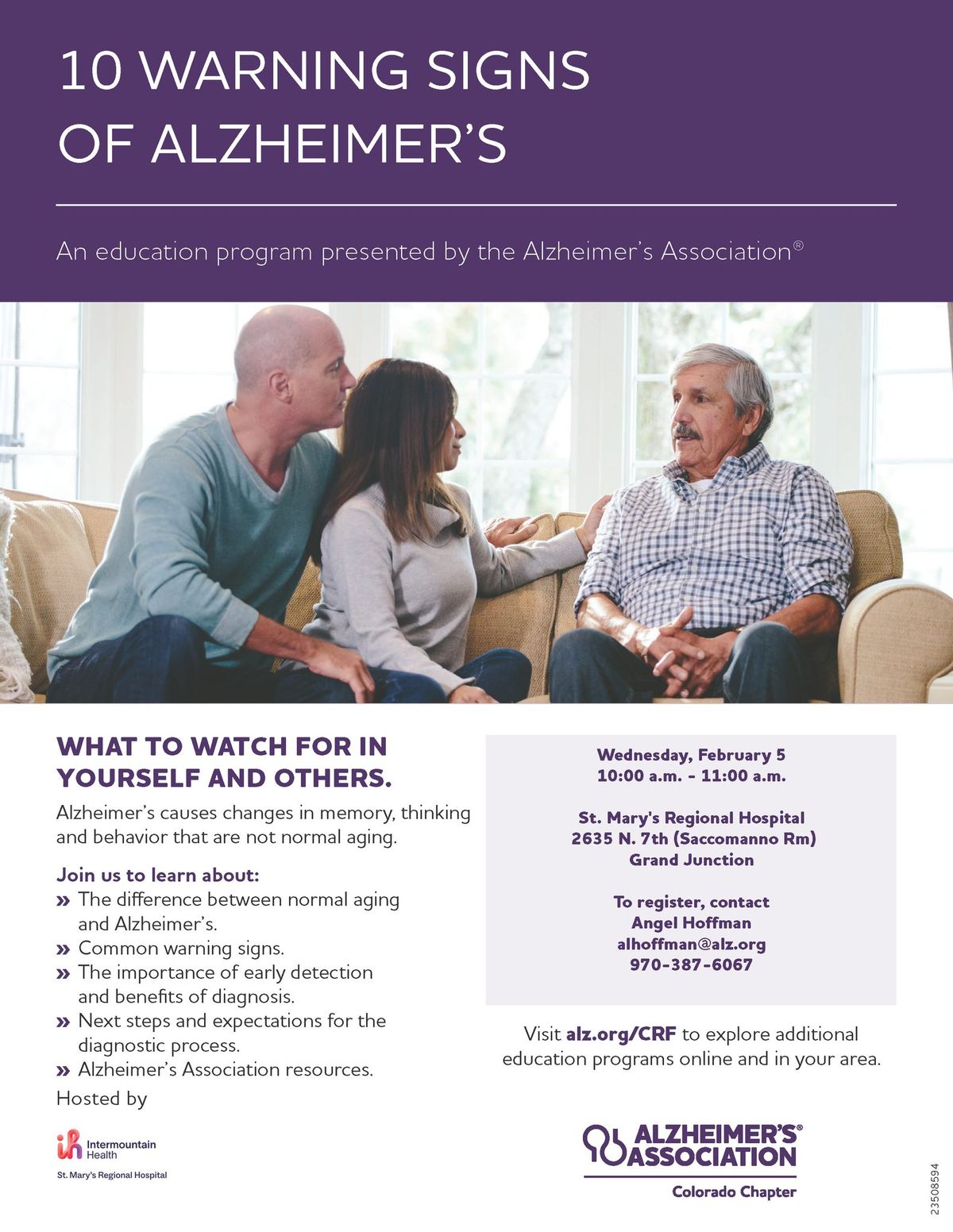 10 Warning Signs of Alzheimer's