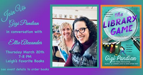 Author Event - Come chat with Gigi Pandian and Ellie Alexander