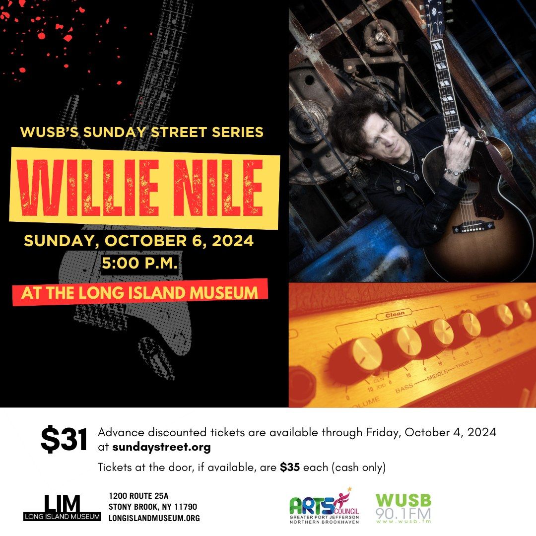 Willie Nile in WUSB's Sunday Street Series