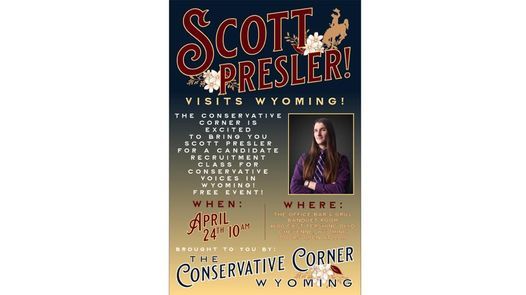 Scott Presler Coming to Cheyenne, WY