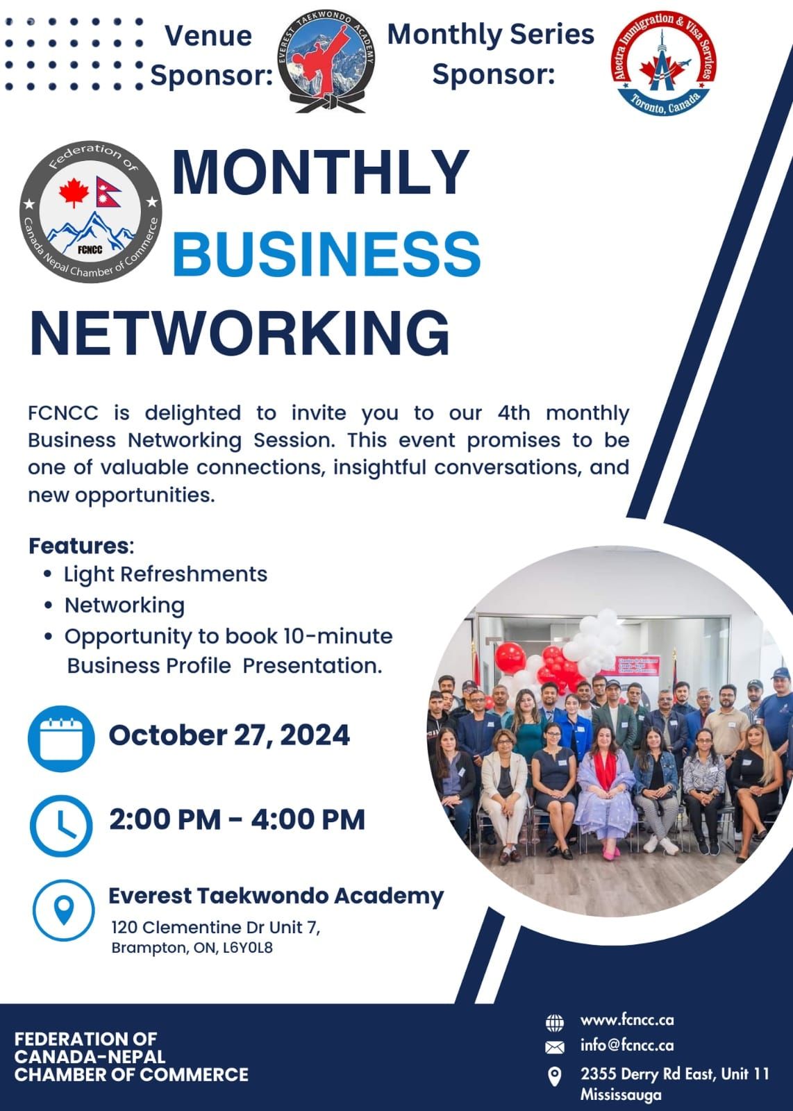 FCNCC Fourth Monthly Business Networking Event