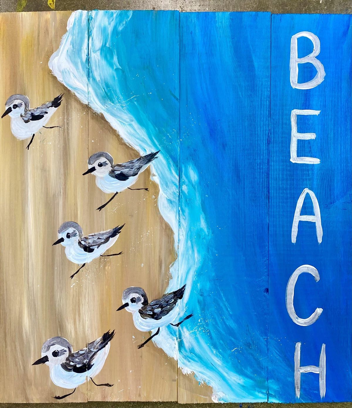 Paint & Sip Class: Beach (Canvas)