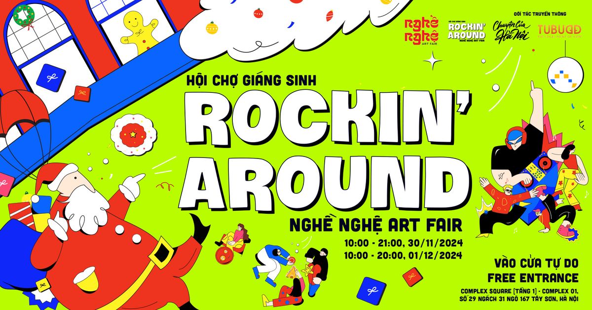 H\u1ed9i ch\u1ee3 Gi\u00e1ng Sinh: Rockin' Around Ngh\u1ec1 Ngh\u1ec7 Art Fair