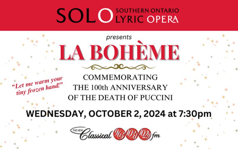 SOLO presents...Puccini's " La Boh\u00e8me" 