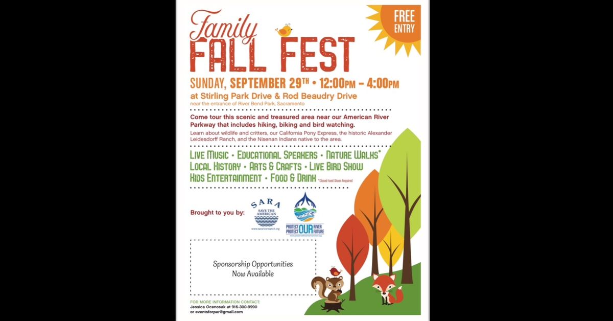Family Fun Fest with Preserve the American River, 9\/29\/24