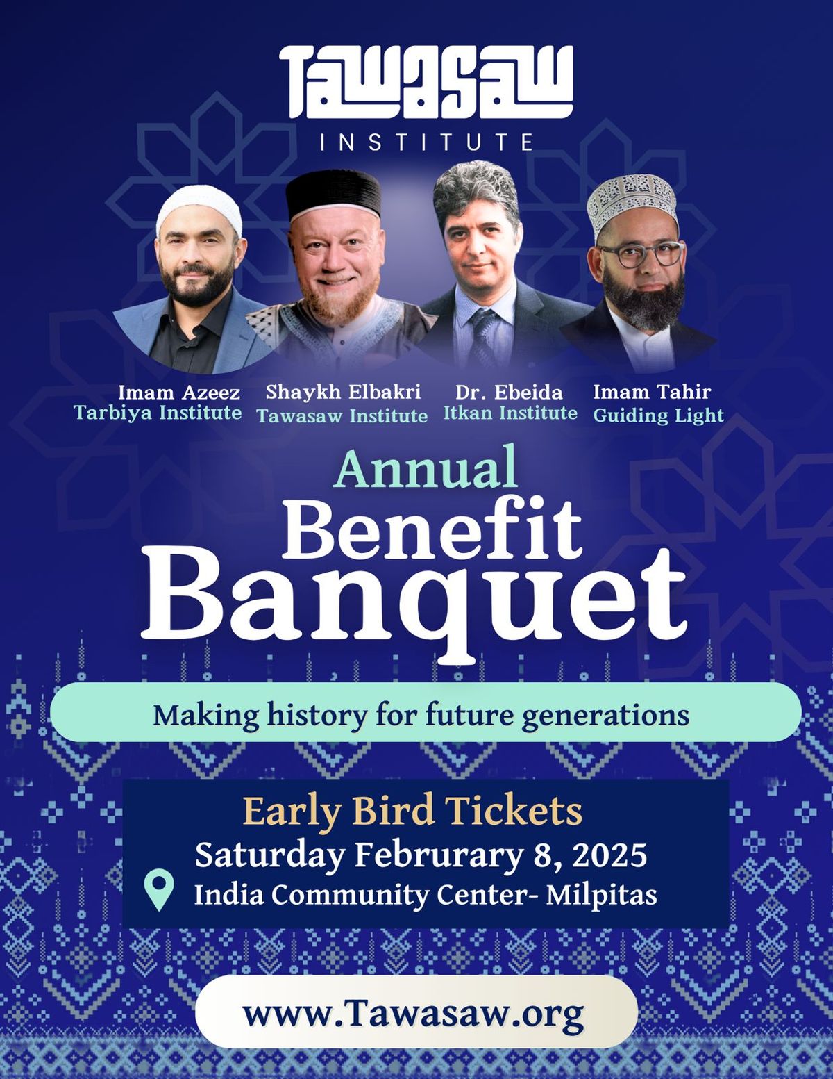 Annual Benefit Banquet 2025 - Join making history for future generations