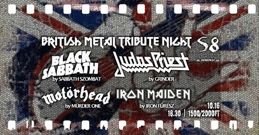 British Metal Tribute Night - S8 Underground CLub