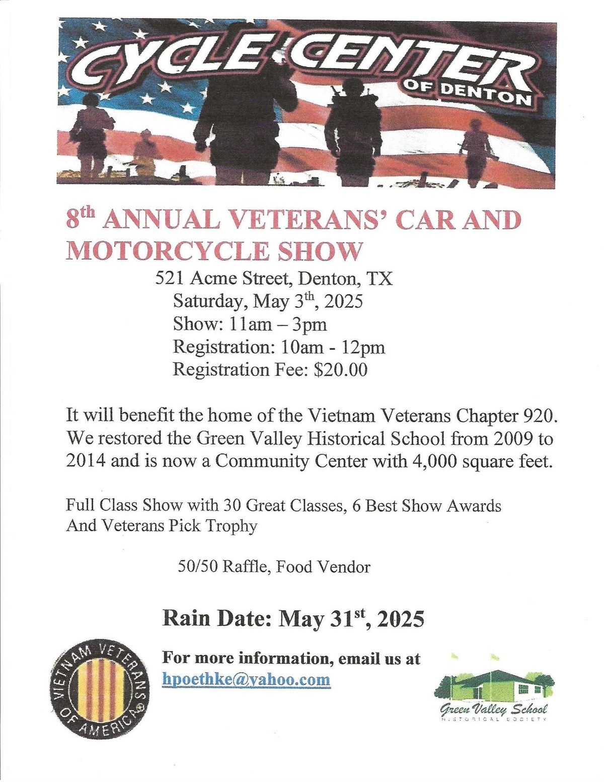 8th annual Veteran's Car & Motorcycle Show