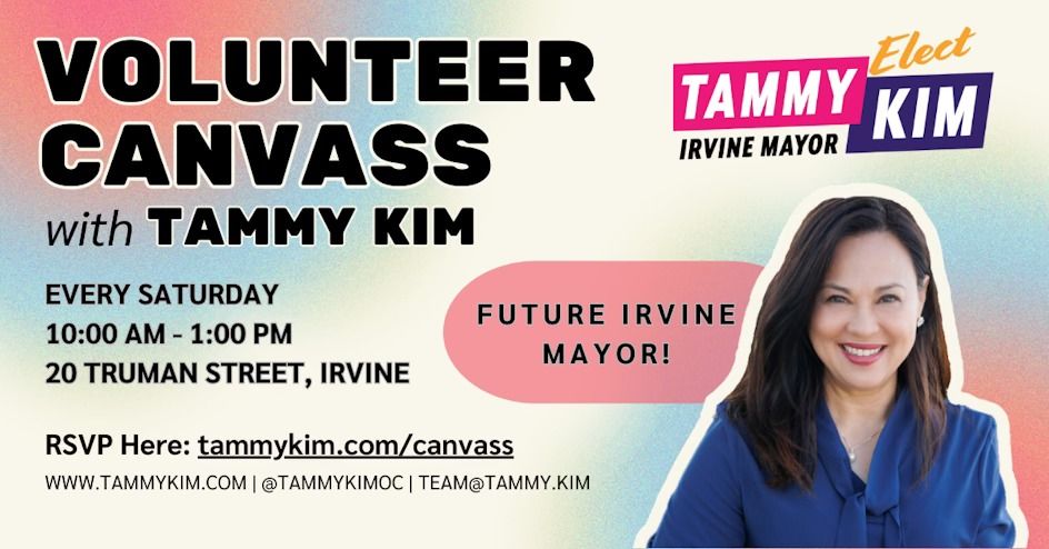 Volunteer Canvass for Tammy Kim for Mayor!